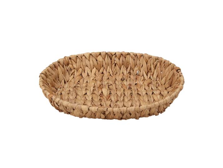 Aufbewahrungskorb oval 35 x 28 x 6 cm natur