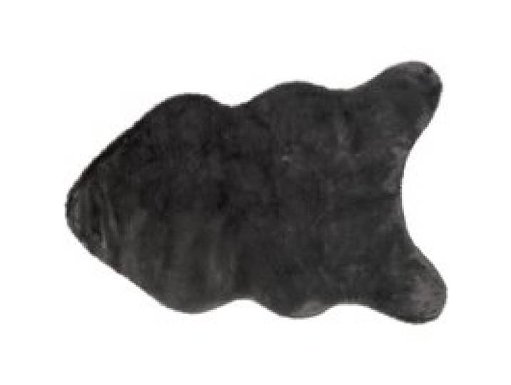 LIVARNO HOME Tapis en peluche, 60 x 90 cm (gris foncé)