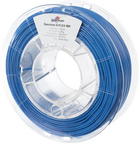 Spectrum Filaments 80525 S-Flex 98A Filament Flexibles Filament flexibel, chemisch beständig, verzugsfrei 1.75mm 250g Pacific