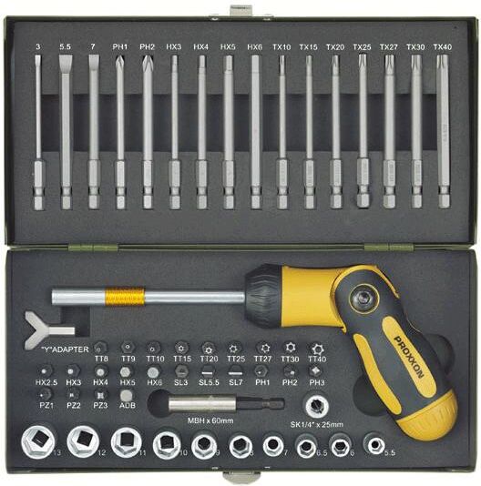 Ratsche PROXXON, silber (silberfarben), Materialmix, Schraubenschlüssel, Ratsche silberfarben Einheitsgröße