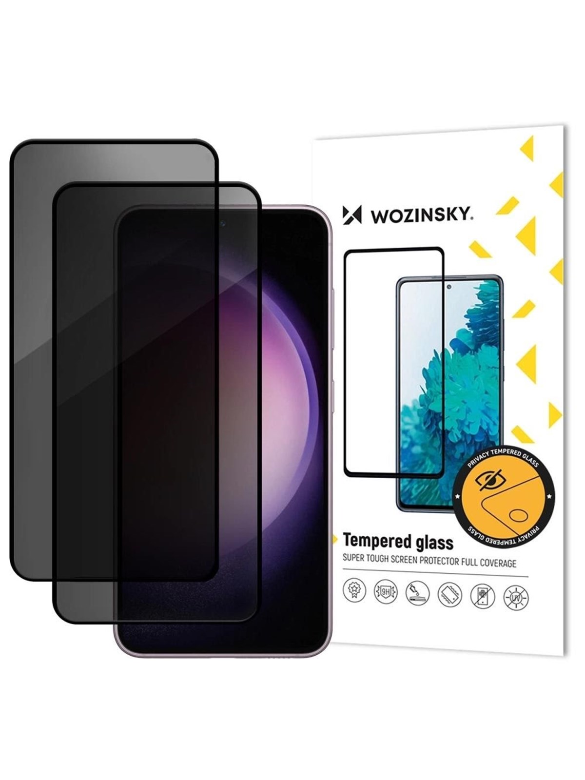 Wozinsky Privacy Glass Tempered Glass Privatizing For Samsung Galaxy A37 2 Pcs
