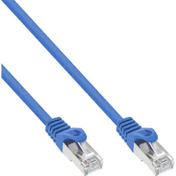 INLINE Patchkabel, SF/UTP, Cat,5e, blau, 5m