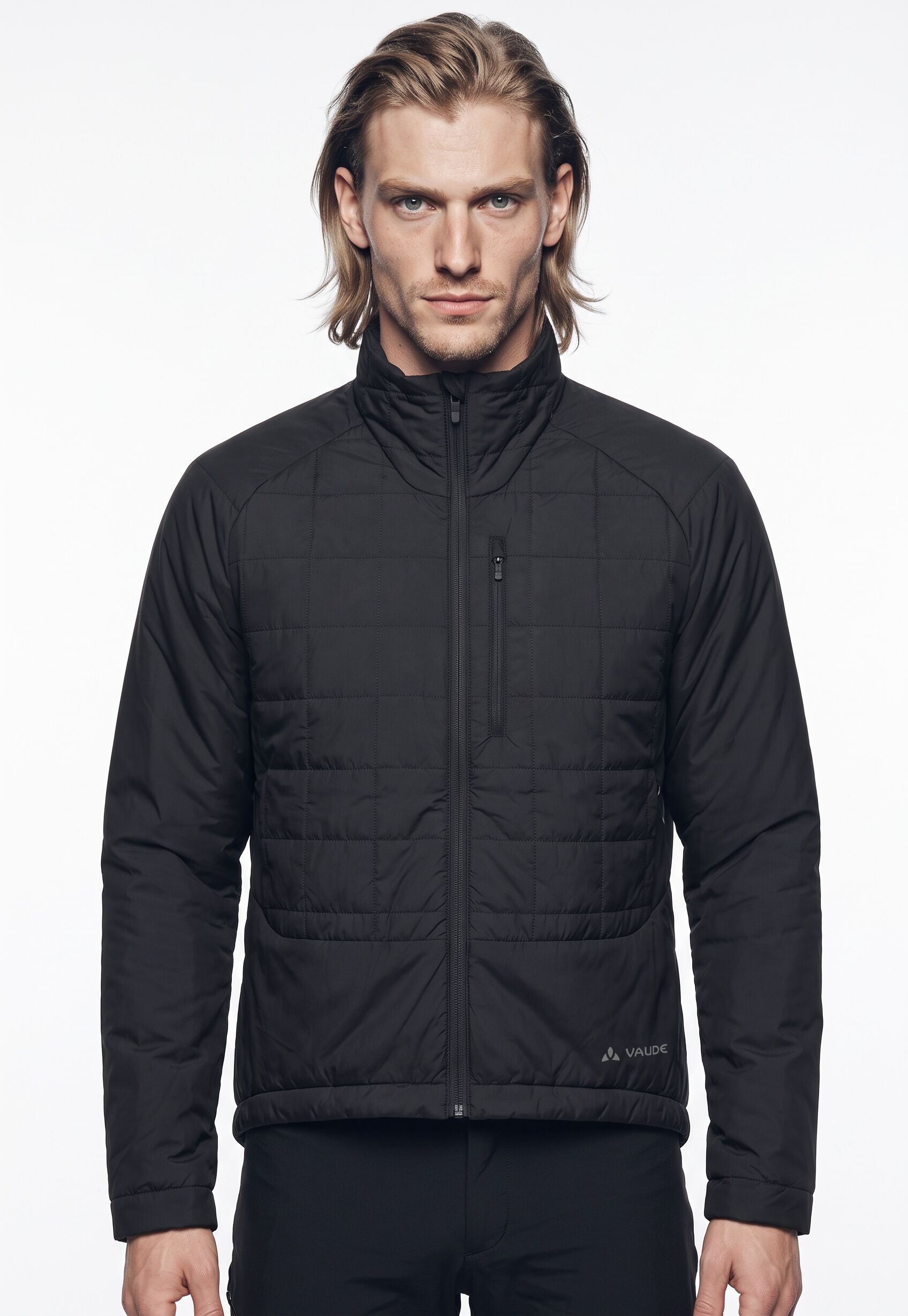 Fahrradjacke VAUDE "MEN'S POSTA INSULATION JACKET II", Herren, Gr. L, schwarz, Obermaterial: 100% Polyester. Futter: 100% Polyamid. Wattierung: 100% Polyester, Jacken Fahrradjacke, für Rennrad-Touren und sportliche Pendler, mit PrimaLoft-Isolation
