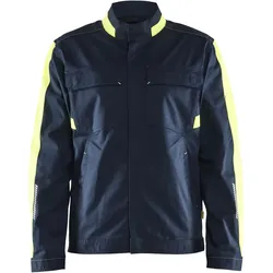 Stretch Bundjacke "4444" Industrie - S - dunkelmarine/gelb