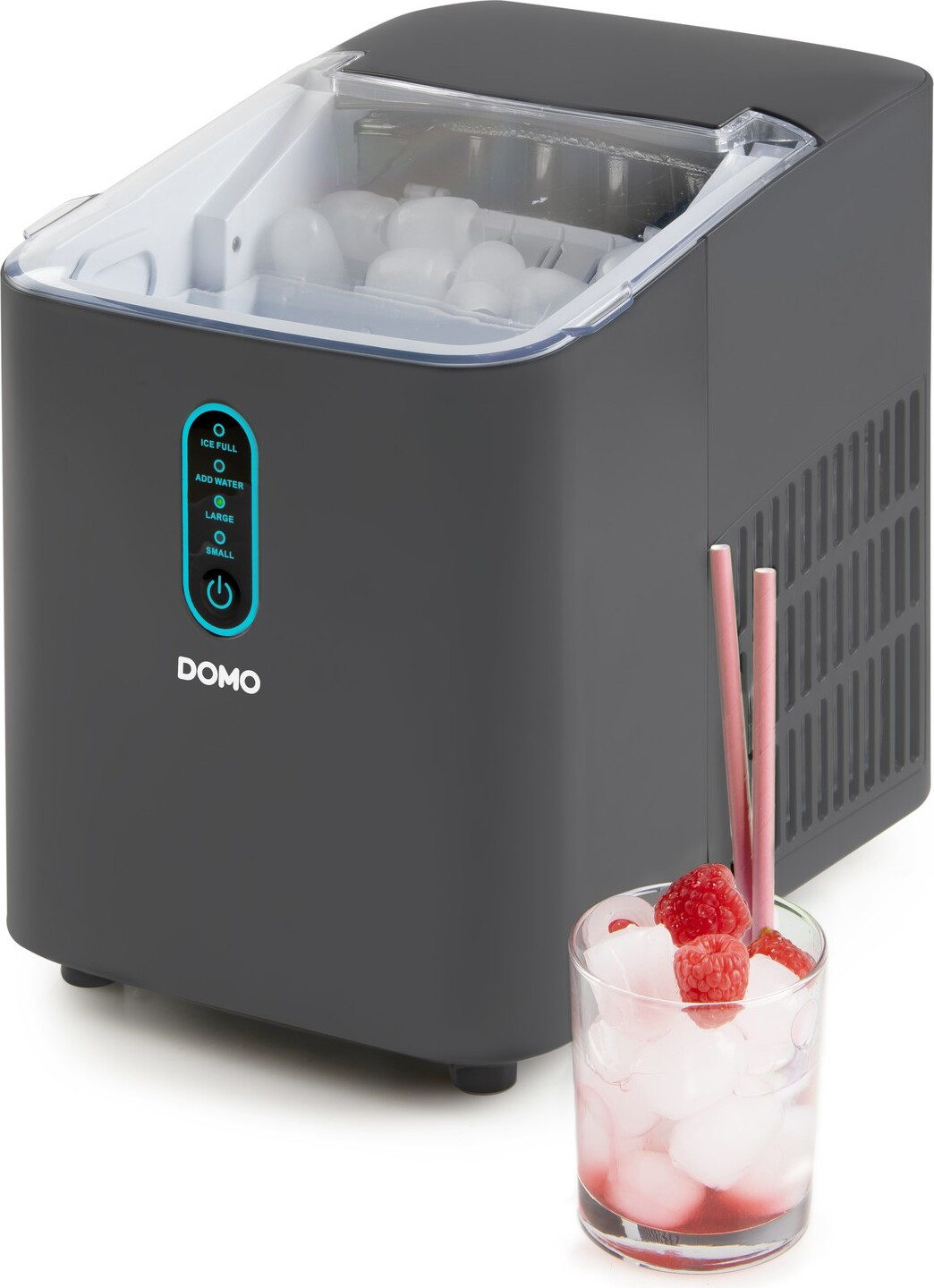 Domo DO1132IB IJsmachine met compressor, grijs