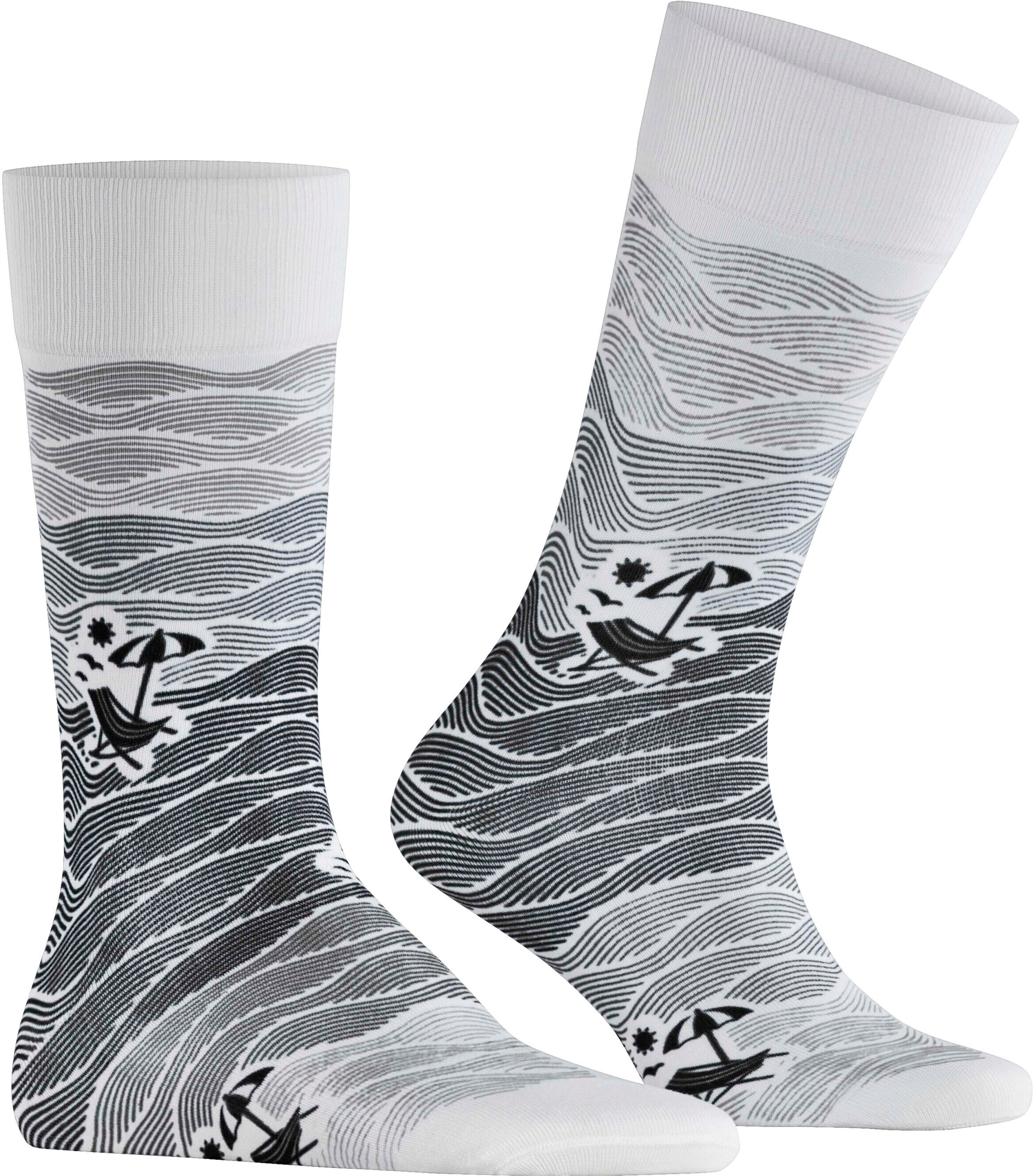 Socken FALKE "Plage", Herren, Gr. 39-42, schwarz (schwarz (3000)), Obermaterial: 89% Baumwolle CO. 9% Polyamid PA. 2% Elasthan EL., glatt, Socken Socken