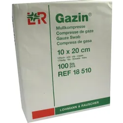 Gazin Kompresse 10x20cm 12Fach Op 100 ST