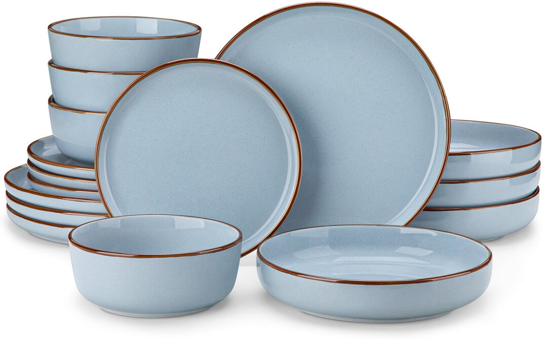 Vancasso Stoneware Dinnerware Set 16 Piece - Service for 4 Blue 16