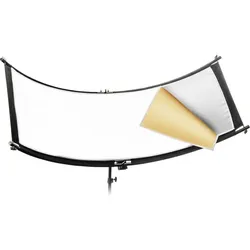 Walimex 3in1 Reflektor Halfpipe konkav (Reflektor, 150 cm), Softbox + Reflektor