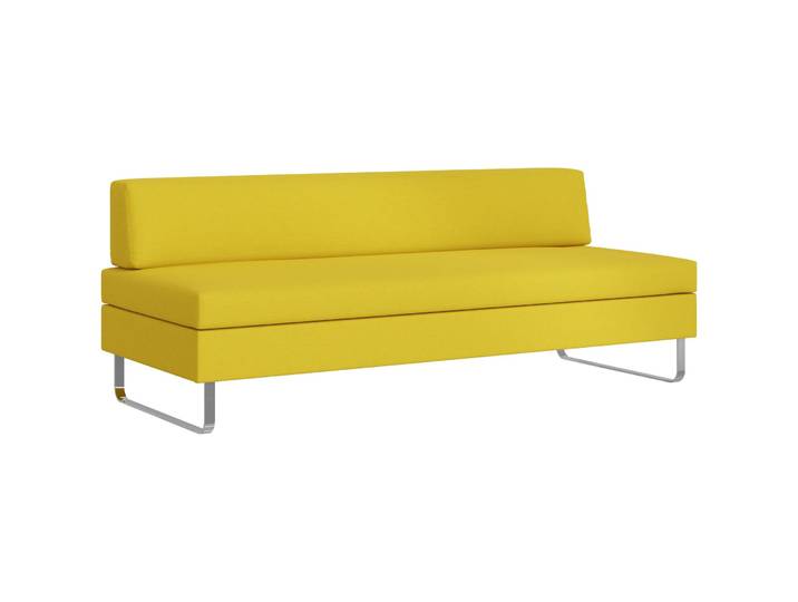 SWISS PLUS Vielseitiges Bettsofa Bed for Living Singolo Stoff goldgelb B 205 cm T 85 cm - Möbel Konfigurator: Traummöbel individuell zusammenstellen -