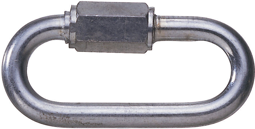 Verbindungsglied mit Schraubgewinde, 6 mm, für Nylon-Gütekette, VE 10 Stk, rot Moravia