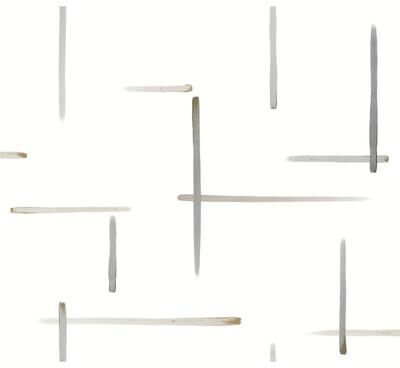 York Wallcoverings Gilded Sumi-E Black & Gold Wallpaper
