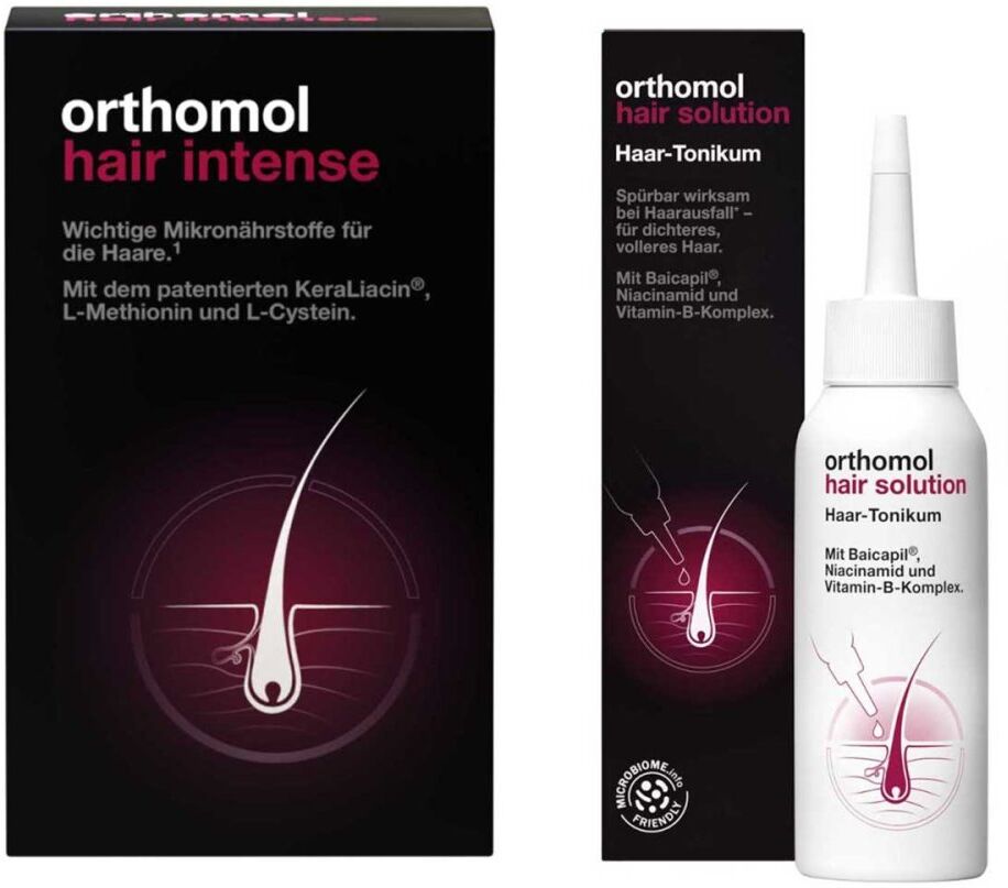 Orthomol Hair Solution Tonikum + Orthomol Hair Intense Kapseln 1Set