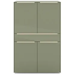 set one by Musterring Highboard Reno Glas Olivgrün