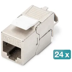 Digitus CAT 6A Keystone Modul, geschirmt, werkzeugfreier Montageanschluss