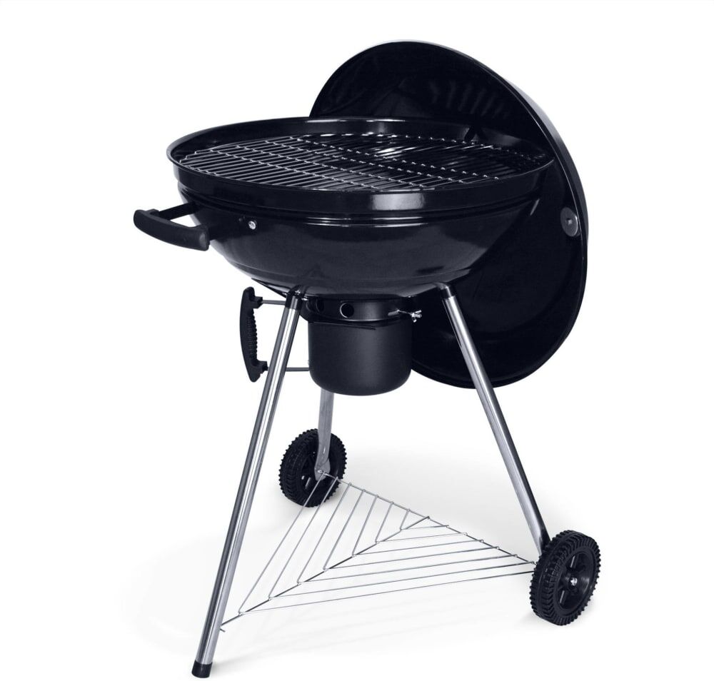 sweeek Barbacoa de carbón con chimenea de encendido, ø53cm, negro