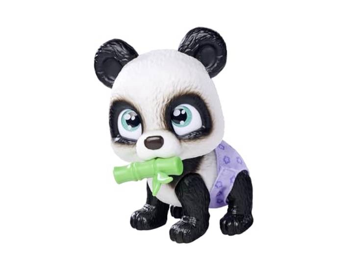 Simba 105950054 Pamper Petz Panda (ca. 15 cm) - Speelgoeddier met drink- en vochtfunctie voor kinderen vanaf 3 jaar - interactieve huisdier baby met speelaccessoires en magische poot
