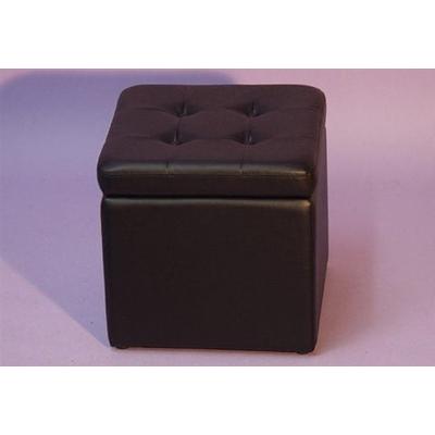 Sitzwürfel INOSIGN, schwarz, B:40cm H:40cm T:41cm, Hocker