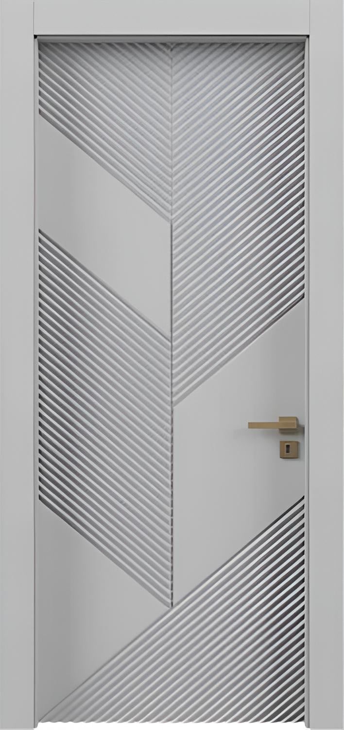Stijlvolle grijze binnendeur voor een modern interieur