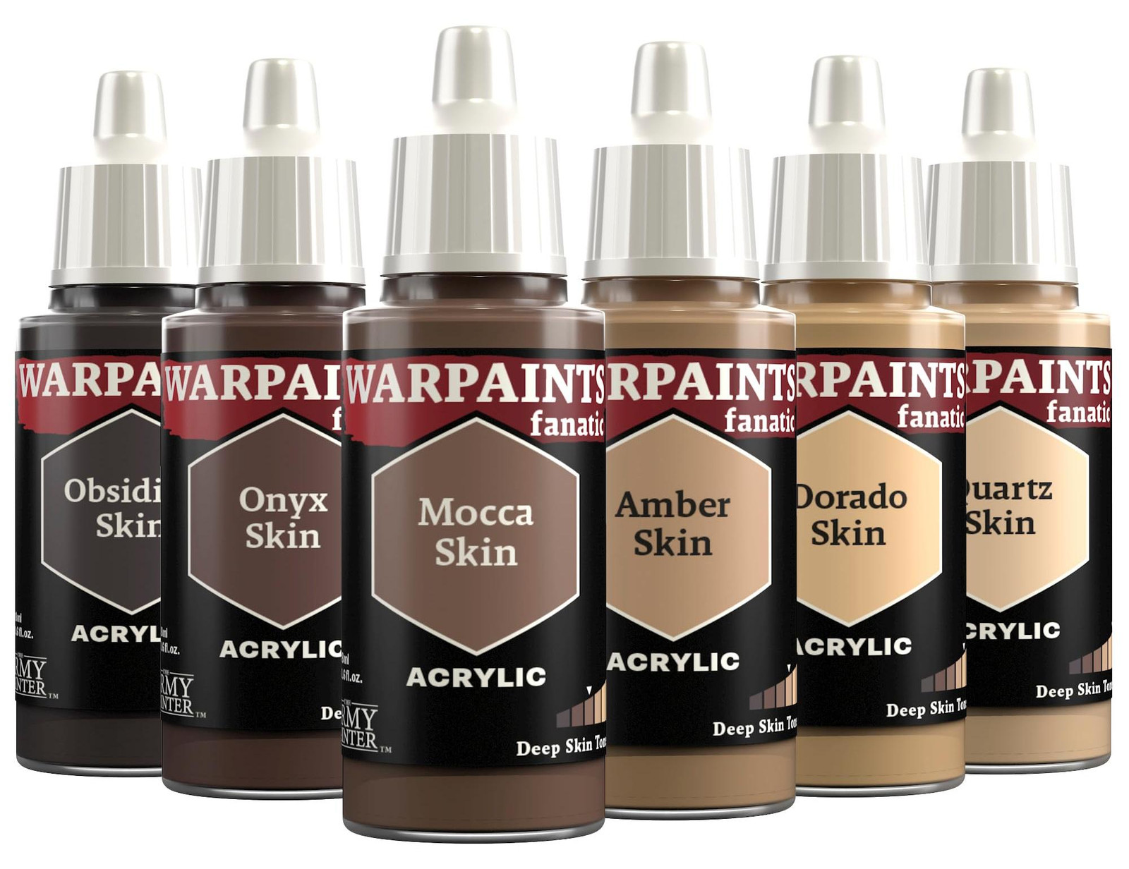 The Army Painter Flexibele Triade Diepe huidtinten modelacrylverf 6x18ml