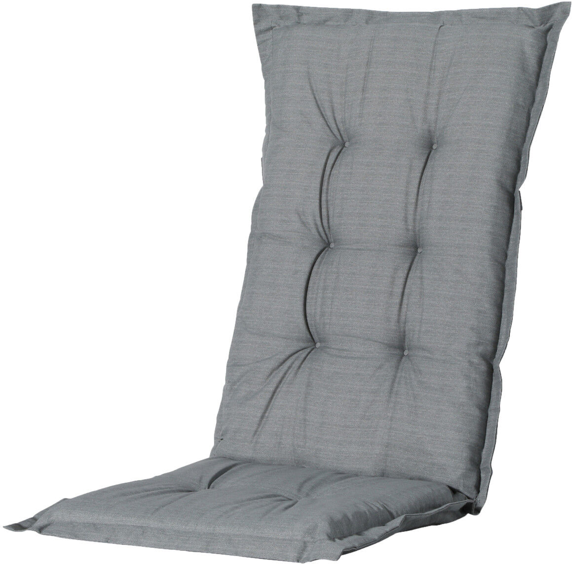Madison Hochlehner-Auflage Basic grau 123 x 50 cm 4er-Set