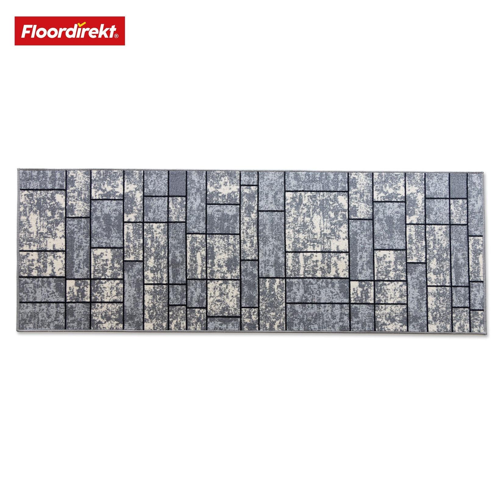 Floordirekt Teppich-Läufer nach Maß Mannheim Grau