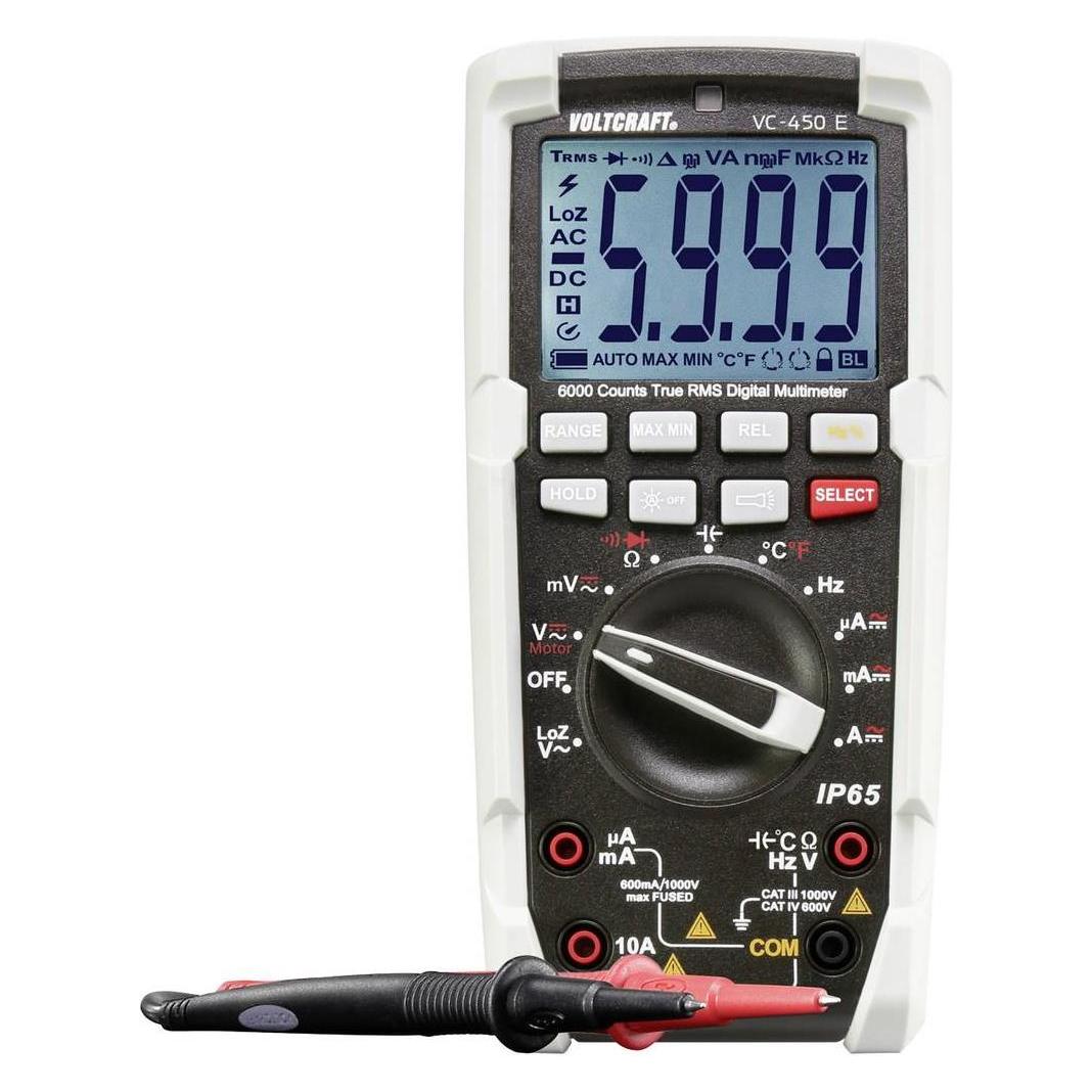 Voltcraft Hand-Multimeter digital Kalibr (CAT III 1000V, CAT IV 600V, Hand-Multimeter) (1590173)