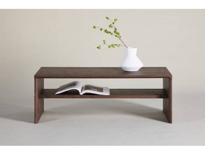 Couchtisch Boris - in Mokka mit Holzoptik - Mokka - Luxusbetten24