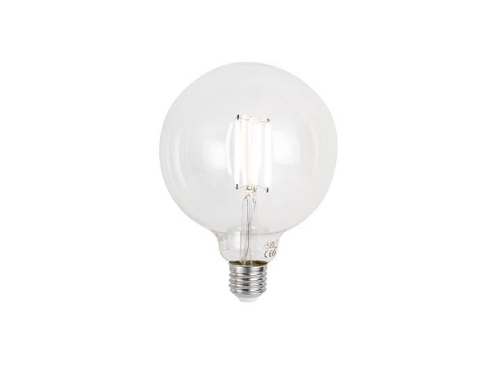 Ampoule LED E27 à intensité variable G125 claire 7W 806 lm
