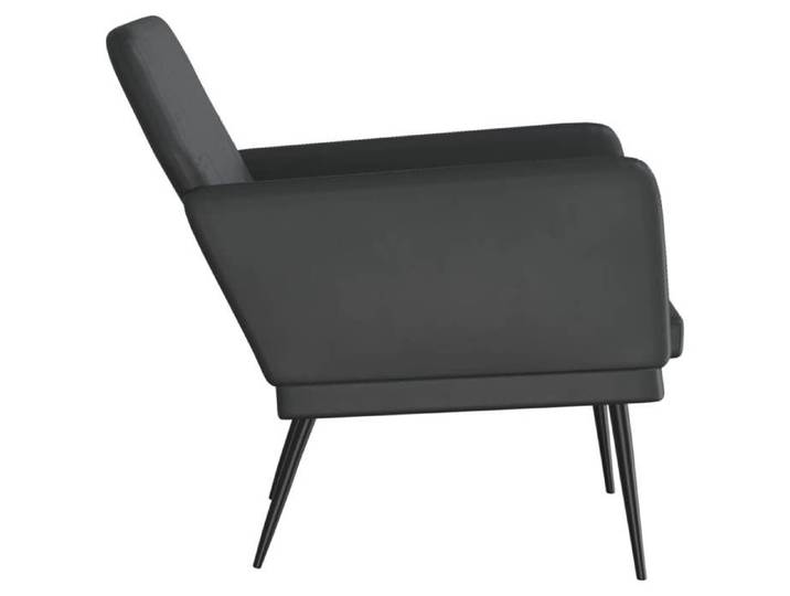 {January Sale}Fauteuil-Canapé 1 PLACE - Chaise simple Fauteuil pour séjour - Noir 61x78x80 cm Similicuir 8_7980584