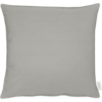 Dekokissen APELT "4362 Rips Uni-Farben, Kissenhülle" Gr. 1, grau (hellgrau, unifarben), B:40cm L:40cm, Obermaterial: 60% Polyester, 40% Baumwolle, Dekokissen_Sitzkissen_Kissenhüllen, Wasser- und Schmutzabweisend, Ohne Füllung