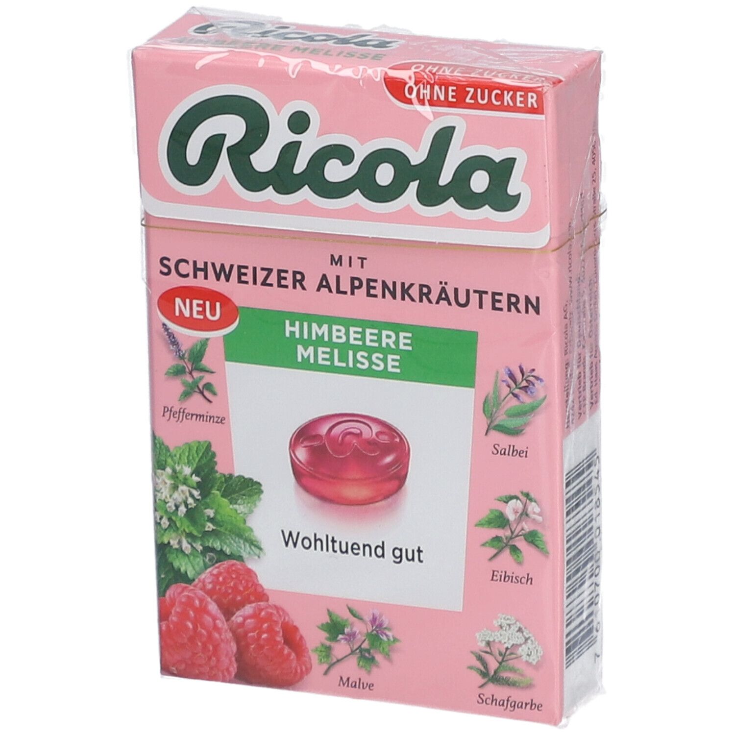 Ricola o.Z.Box Himbeere Melisse Bonbons 50 g