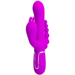 Pretty Love, Vibrator, Cammy Triple Vibrator Multifunktion 4 In 1 Rosa