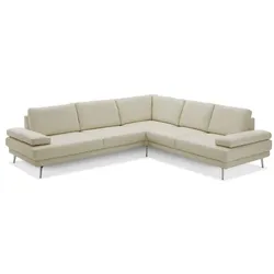ComfortPlan Ecksofa Bristol Leder White