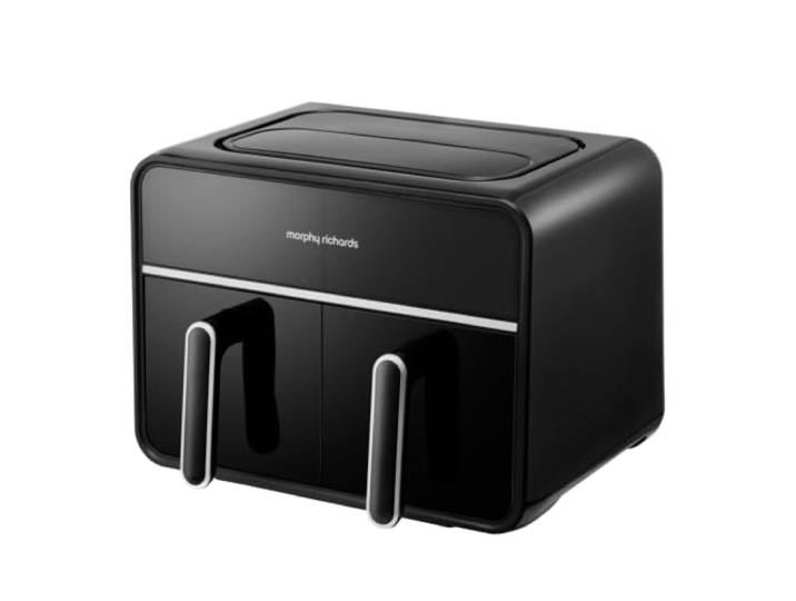Morphy Richards MUC-ADT4B Fritteuse Ölfrei Doppelkorb 8L 2100W 14 Programme Touchscreen
