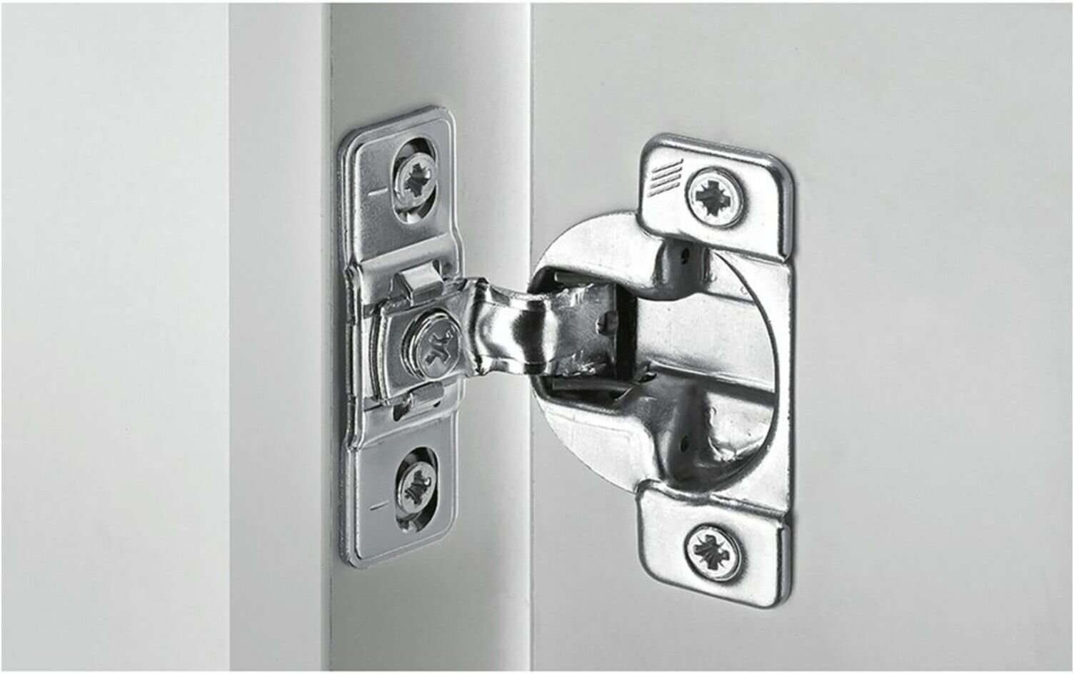Hettich Automatikscharnier Optimat Plus 4 FM 9072548, 110° Stahl vernickelt)