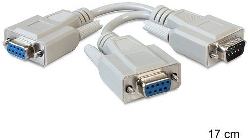 Delock Seriell Anschlusskabel 0.17m Beige 65403 DVI-Kabel