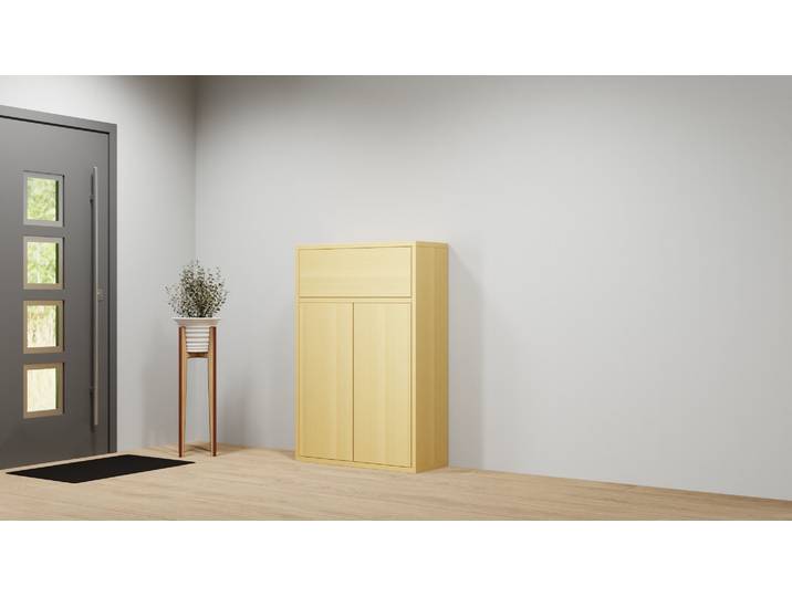 Vertiko aus Massivholz - Massivholzschrank mit vielen Optionen Buche Natur geölt