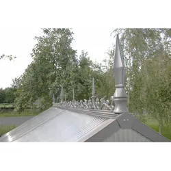 KGT Firstverzierung für Gewächshaus Typ II,pressblank,