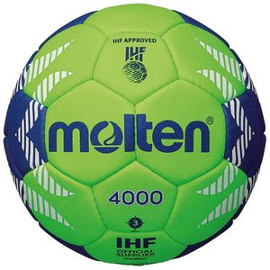 Molten Handball H3A4000-GB, Größe 3, grün/blau, 425 Gramm, Spielball