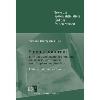 Summa bonorum, Taschenbuch von Susanne Baumgarte, Erich Schmidt Verlag, 978-3-503-04928-8