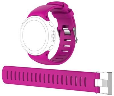 Everyday Crate Suunto D4 D4i Novo Silicone Dive Watch Band With Extension Strap Soft Replacement Wristband rose Red