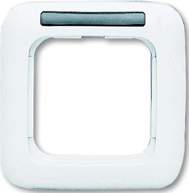 Busch-Jaeger Cadre 1 poste blanc, fenêtre de visualisation 1721 NS-214 (2CKA001754A2155)