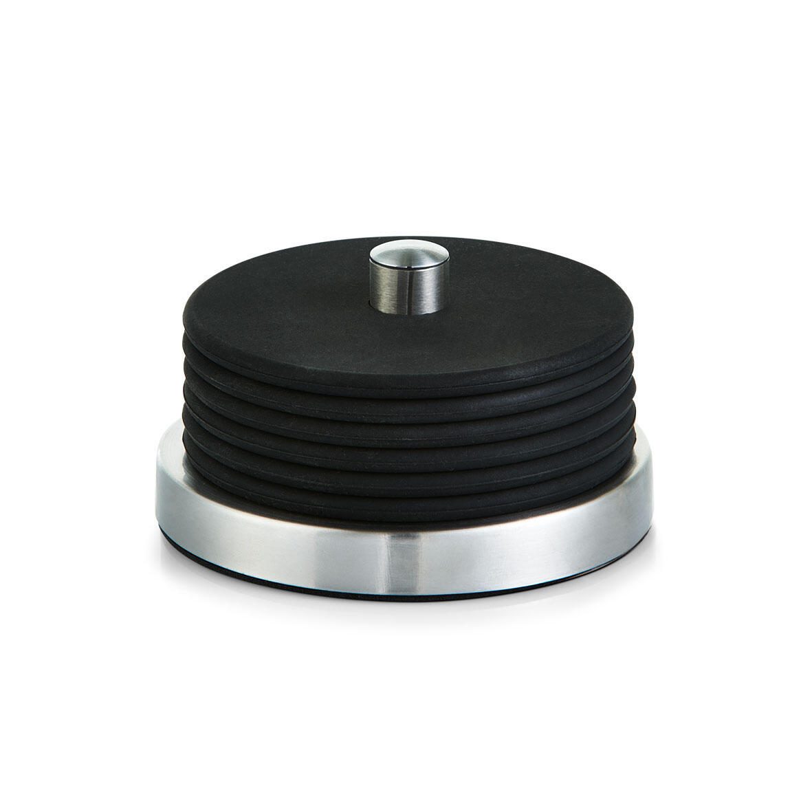 Zeller Untersetzer 10 cm schwarz, silber 27224