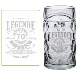 Luxentu ISAR Bierkrug 0,5 l mit Eichung - Legende seit 70 Jahren