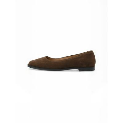 Ballerina CA'SHOTT "Ca'Shott Ballerina shoe CASDIANA", Damen, Gr. 39, Normalschaft, schwarz braun, Obermaterial: 100% Leder, Schuhe Ballerina