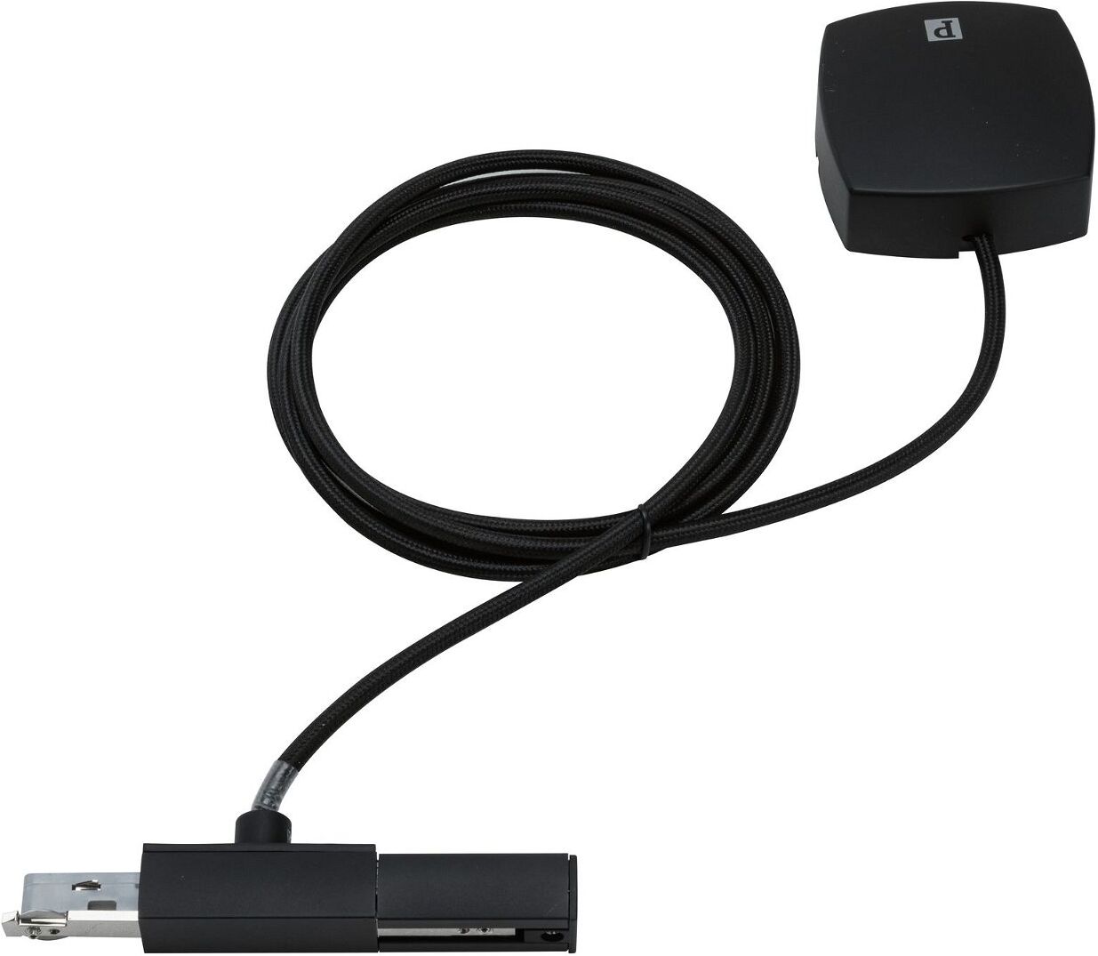 PAULMANN Schienensystem-Einspeiser "URail Einspeisung Kabel 2m max. 1.000W", schwarz, B:8cm H:3cm L:0,2cm T:8cm, Stromschienensysteme, Schienensystem-Einspeiser