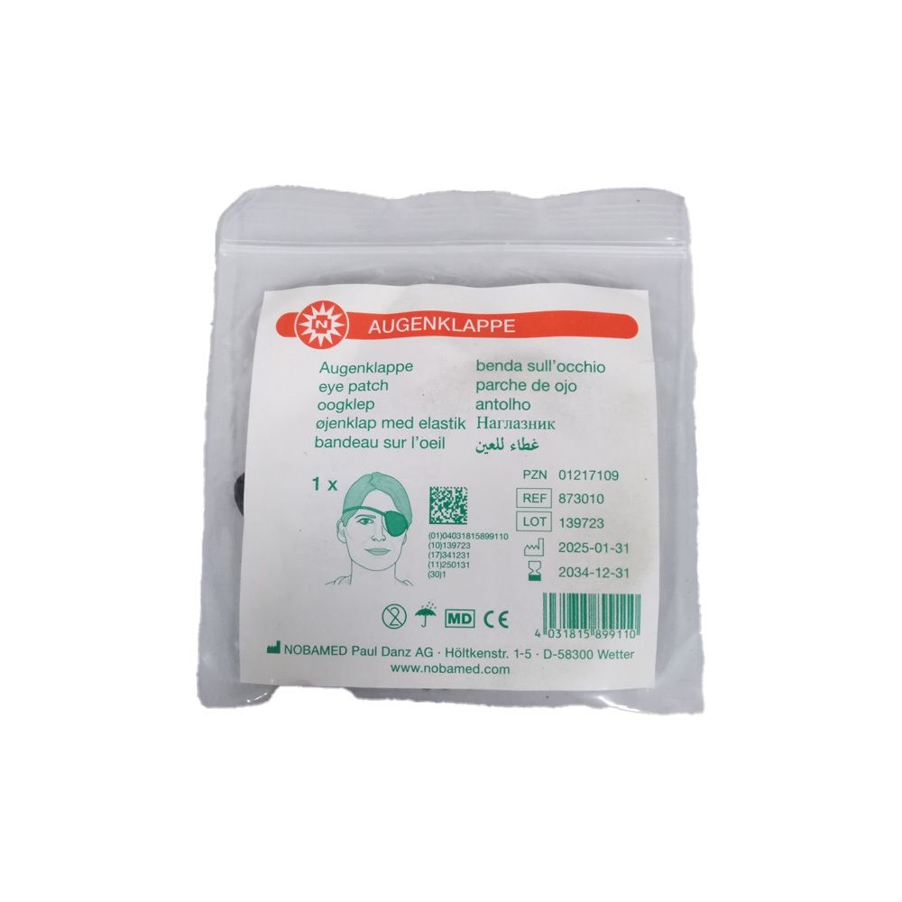 Augenklappe schwarz 1 St Bandage(s)