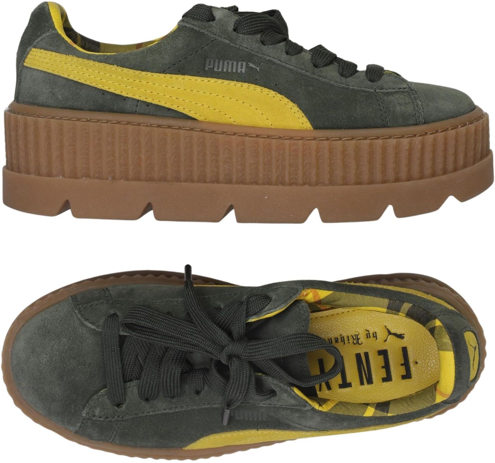 Puma x Fenty Damen Sneaker, Mehrfarbig, Gr. EU 37, kein / Etikett - Second Hand