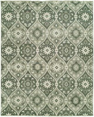 KALATY Transitional Multi-Colored Hand-Knotted Wool Area Rug
